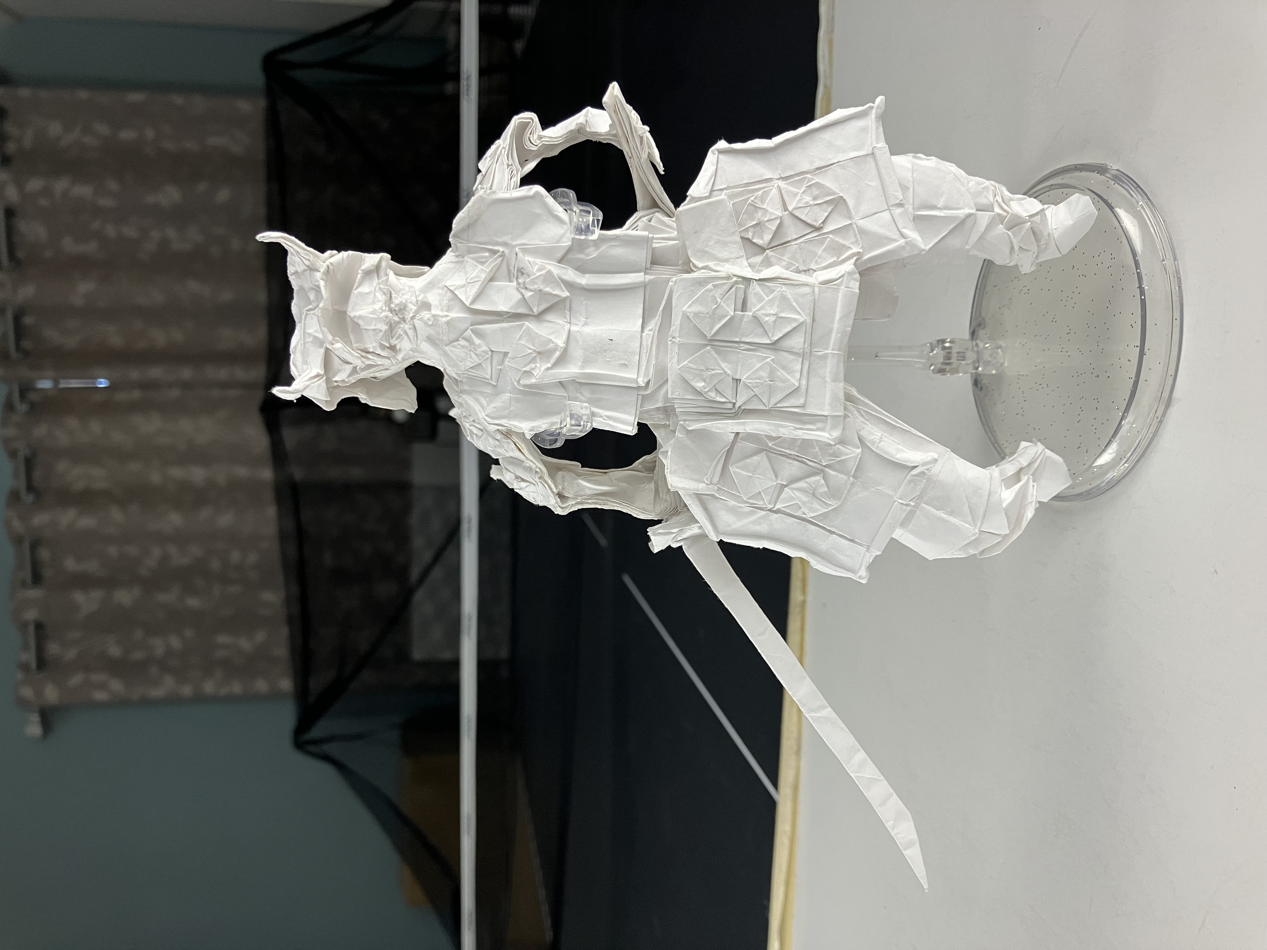 White origami knight
